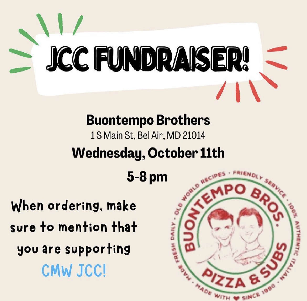Come Support JCC